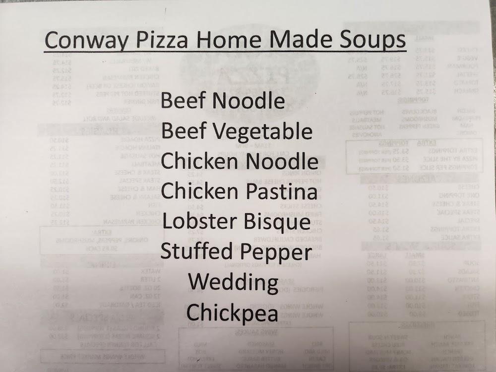 Conway Pizza Menu image 2
